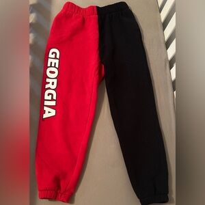 Georgia Red and Black Women's Joggers